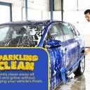 SCRUBIT 12" Car Wash Brush with Soft Bristles for Car Truck Boat Deck & House Cleaning, Exterior Washing Brush Connects with Pole & Hose, Storage Bag Included (Blue)