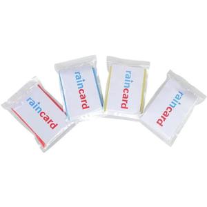 Disposable Card Raincoat Compression Adult Children Men and Women Thick Portable Scenic Spot Disposable Raincoat Wholesale (Pack 20, White)