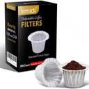 Irmidi 300 Count Disposable Coffee Filters Compatible with Keurig Brewers Single Serve 1.0 and 2.0, Use with Reusable K Cup Coffee Pods
