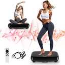 Vibration Plate Exercise Machine, 2025 Upgraded Double Motors Vibration Plate for Lymphatic Drainage, EvoSpark 3D PRO Vibration Plates for Weight Loss,450 Lbs Capacity Vibrate Fitness Platform