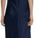 Maggy London Women's High Neck Floor Length Fit and Flare Halter Dress for Women | Formal Dresses for Women (Blue) 10 US