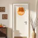 Hello Fall Wreath for Front Door, 12 Inch Fall Door Sign with Bow, Maple Leaves and Berries, Rustic Fall Decor for Porch, Wall, Thanksgiving & Harvest Season