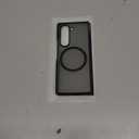 Strong Magnetic for Samsung Galaxy Z Fold 6 Case with MagSafe [Military Grade Drop Tested] [Anti-Fingerprint] [Translucent Matte] Silicone Bumper for Samsung Fold 6 Case 2024 7.6, Black