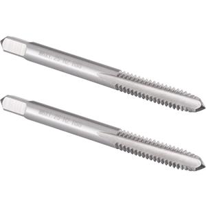 Burkit 2pcs M6 X 1.25 Thread Tap Right Hand, HSS M6 x 1.25 Straight Fluted Machine Tap