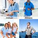 Portable Bladeless Neck Fan, Mothers Day Gifts for Mom Women Hot Flash, Birthday Gift for Men Dad Father Teacher, Wearable Cooling Fan Rechargeable for Camping Travel Beach Golf Cruise Essentials 2026