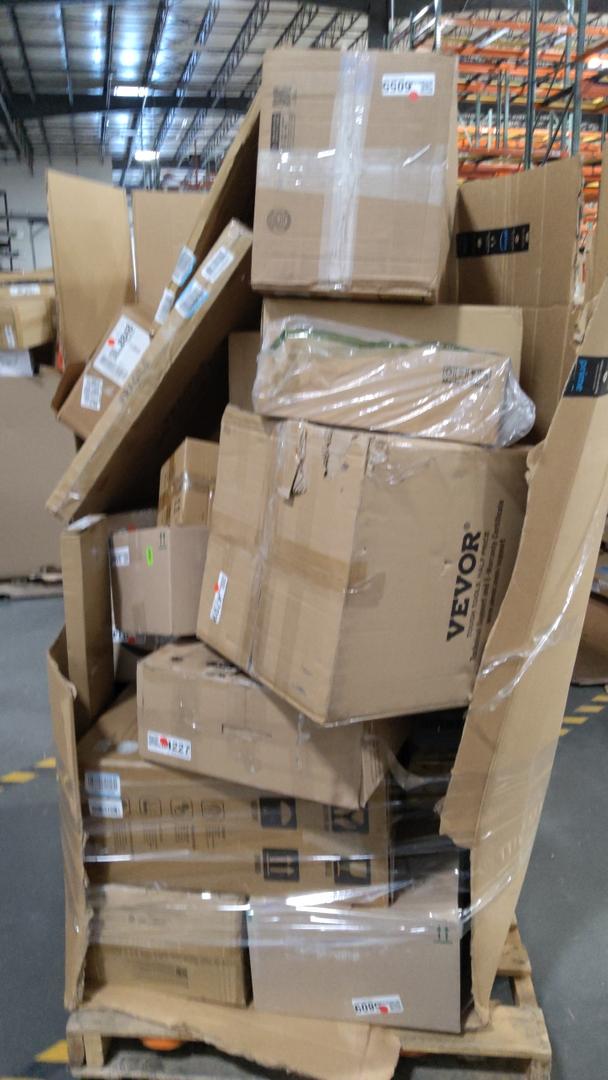 pallet of salvage items