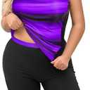 Daci Women's Plus Size Tankini Swimsuit - Two Piece Rash Guard with Capris Shorts and Athletic Racerback Bathing Suit, Size 20W