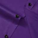 Mens Wrinkle Free Dress Shirts Regular Fit Business Button Down Shirt Formal Long Sleeve Wedding Stretch Shirts (Purple, XXL)