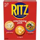 RITZ Crackers Entertaining Variety Pack with Original, Everything, and Garlic Butter Crackers, Snacks for Kids and Adults, Party Snacks, 10.3 oz (EXP 02/13/26)