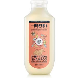 MRS. MEYER'S Clean Day 3 in 1 Dog Shampoo, White Peach Scent, 14oz