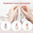 4 x Crochet Bowling Ball Gift for Boyfriend, Valentine's Day Gift for Bowling Enthusiasts, Unique Handmade Sports Decor, Funny for Him