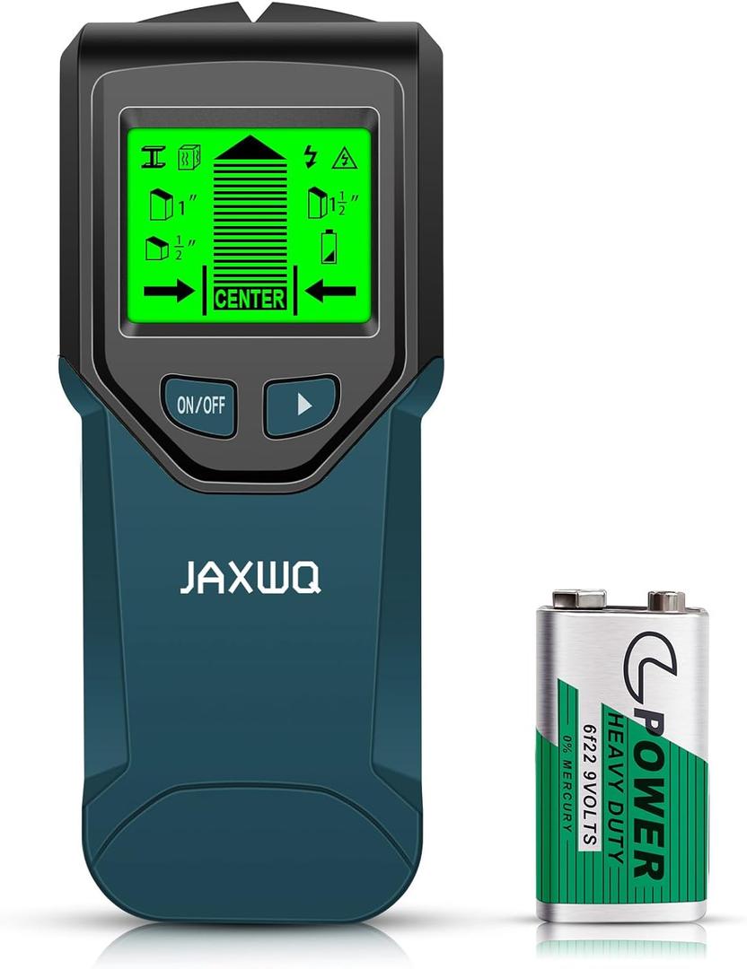 Stud Finder Wall Scanner - 5 in 1 Stud Finder Tool w/Smart Chip and HD LCD Display, Stud Detector Beam Finders for the Center and Edge of Wood AC Wire Metal Studs Joist Pipe (oceanic)