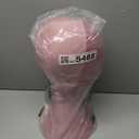 Wig Head Stand Mannequin Head Hat Display Stand Velvet Wig Holder for Mask, Headdress, Necklace (Pink)