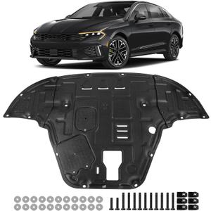Engine Splash Shield Fit for Kia K5 2021-2025, Engine Under Cover Case Guard Front Splash Shields with Screw Hardware