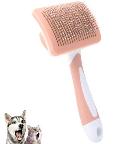 Pet Brush Dog Brush, Cat Brush, Pet Slicker Brush, Easy To Clean The Hair On The Brus, The Effective Tool For Pet Grooming And Removal Shedding Hair Pet Brushes(Orange) 