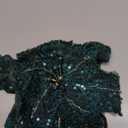 PATIKIL Handmade Rhinestones Applique, Flower Lace Patches with Sequin Beads Sew on Crystal Beaded Lace Applique for Wedding Dresses DIY Clothes Craft, Dark Green