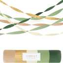 AOBKIAT Wedding Party Decorations, 5 Rolls Olive Green Khaki Crepe Paper Streamers for Green Boho Wedding, Birthday, Bridal/Baby Shower