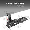 EG STARTS 1 Set Desk Mount for Sim Racing Wheel Stand Simulator Cockpit Wheel Stand Racing Steering Shifter Mount fit for Logitech G25 G27 G29 G920 G923 Thrustmaster T248 T300 T-GT TS-PC T500 T818