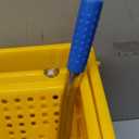 Mind Reader Mop Bucket with Wringer (Mop Not Included), 5.5 Gallon Cleaning Bucket with Wheels and Handle, Upward Press Wringer, Small Mop Compatible, Yellow