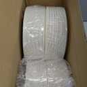 bUCLA 200PCS Ivory Plastic Plates with Gold Rim - Heavy Duty Cream Disposable Include 100 Dinner 10 inch & 100 Dessert 7 inch Plates, Ideal for Party & Wedding