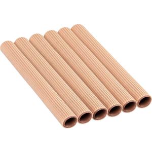 Hestya Open Gel Finger Toe Tubes 6 Pcs Fabric Gel Lined Cushion Sleeve Protector for Bunion Hammer Toe Callus Corn Blister Friction (6 x 0.79 Inch)