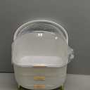 Makeup Organizers, Make Up Organizer for Vanity, Countertop Cosmetic Storage with Drawers and Transparent Cover for Bedroom Bathroom, White