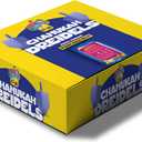 2 x Izzy 'n' Dizzy Hanukkah Dreidels - Metallic Blue and Silver Dreidel - 10 Pack Medium