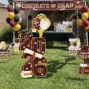 2026 Graduation Decorations - 3.5FT Large Class 2026 Graduation Yard Sign Yard Decorations Congrats Graduation Lawn Signs 2026 Grad Yard Signs with Stakes for Outdoor Indoor Congrats Graduation Party Decoration Supplies