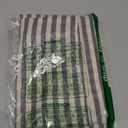 jinchan Striped Linen Kitchen Curtains 36 Inches Tier Curtains Farmhouse Modern Cafe Style Small Window Treatments Airy Light Filtering Rod Pocket for Living Room Bathroom 2 Panels Charcoal Grey