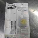 Lumizone Extra Tall Pet Gate 61.02" High Pressure Mounted 38.39"-42.51" Extra Wide (9 Sizes) 1.37" Gap for Cat Dog Children Stairs Doorway Hallway No Drilling Auto-Close (38.39"-42.51", Black)