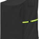 Stackable Patio Chair Cover - 600D High Back Outdoor Chair Cover Waterproof & Heavy Duty, 1 Pack Lawn Furniture Stacking Seat Cover for 4-6 Outdoor Stackable Dining Chairs - 28 x 36 x 47 Inch (Black)