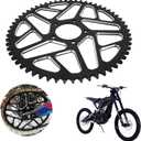 JFG RACING Sur Ron 58T Sprocket,Sur Rear Sprocket 58 Tooth Aluminum Alloy For Surron Light Bee S/X Segway X160/X260 Electric Dirt Bike Black