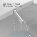 Kohler PureWash M100 Manual Elongated Bidet Attachment For Toilet Seat, Adjusts Water Pressure, Dual Self-Cleaning Wands, Fits Most Toilets, Front or Rear Spray Option