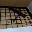6' x 2' Grid Panel Tower with L Base and Footbeds, Black Finish, Onesize