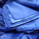 100 PCS Satin Chair Sashes Decorative Bow Satin Chair Sashes Ties Back Ribbon Bows Chairs Cover Band for Wedding Party Ceremony Reception Events Banquet Restaurant Kitchen Decor(7X108inch,Royal Blue)