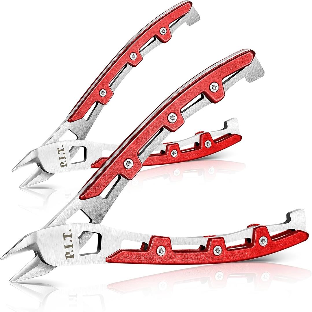 2PCs Wire Cutters,5.5'' Stainless Steel Flush Cutters,Side Cutters,Wire Snips,Flush Cut Pliers, Small Wire Cutters for Zip Tie,Jewelry Making,Plastic,Floral,Electrical,Craft,Artificial,Soft Copper