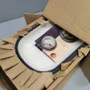 4.6 Quart Dutch Oven for Sourdough Bread Baking, Combo Oval Enameled Cast Iron Bread Pan with Lid, Bread Dutch Oven for a Crispy Crust, White