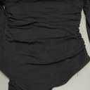 PINKMSTYLE Womens Square Neck Mesh Long Sleeve Bodysuit Shapewear Corset Tops Sexy Concert Outfits Party Shirts Small