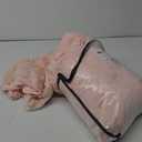 Tokokimo Pink Fluffy Comforter Cover Queen Set, Faux Rabbit Fur Duvet Cover Set 3 Pieces (1 Shaggy Duvet Cover + 2 Pillowcases) Fuzzy Bedding Set (Queen)