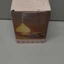 SALKING Essential Oil Diffuser, 100ml Small Aromatherapy Diffuser with Auto Shut-Off Function, Ultrasonic Diffusers for Essential Oils, Cool Mist Humidifier with Warm White Lights, for Office Home (White + Wooden Grain)