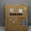 Babelio Baby Gate for Stairs, Kitchen & Doorways, 26-43" W 28" H No Bottom Bar| Easy Installation| One-Handed Operation| Auto-Close| Hardware Mount (Drill Needed) Safety Dog/Pet Gate Indoor (White)