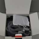 Travel Neck Pillow for Airplane Sleeping – 360° Head Support Prevents Bobbing, 100% Memory Foam Ergonomic Neck Cushion with No-Case-Needed Carry Strap for Long Flights & Car – Washable Cover (Black)