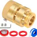 PK1390 Replacement Self Draining Vacuum Breaker,1-1/16" Fine Thread Female to 3/4" GHT Thread Male Hose Bib Backflow Preventer Lead-Free Brass