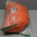 Shanfetl Women Long Quilted Coat Hooded Maxi Length Long Sleeve Puffer Jacket Padded Coat Winter Outerwear (Medium, Orange)