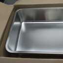 Stainless Steel Litter Box XL, 23.6" X 15.7" X 6" Steel Litter Box,Extra Large Metal Litterbox for Big Cat, Multiple Cats,Non Stick and No Smell, Easy Cleaning