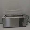 Mueller UltraToast Full Stainless Steel Toaster 2 Slice, Long Extra-Wide Slots with Removable Tray, Cancel/Defrost/Reheat Functions, 6 Browning Levels with LED Display, Housewarming Gifts New Home