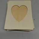 Bright Creations Heart Shaped Unfinished Wood Picture Frames for Crafts, 4 x 6 Photos (5.9 x 7.9 In) - 4 Pack