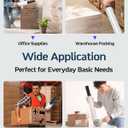 Stretch Wrap Film-2 Pack 15 inch Wide 1000ft Heavy Duty Shrink Wrap,60 Gauge 500% Stretch Industrial Strength for Pallet Wrap, Furniture Wrapping Moving & Protection,2 Roll with Handles