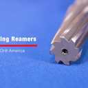 Drill America - DWRR23/64 23/64" High Speed Steel Straight Shank Straight Flute Chucking Reamer, DWR Series