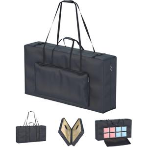 Cornhole Bag Tote Fits 4' x 2' Regulation Size Board, Heavy duty 600D Waterproof Oxford Fabric, Large Pockets for Cornhole Outdoor Games, Only Bag.